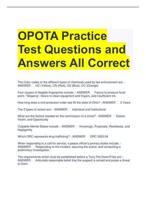 how hard is the opota test|opota training.